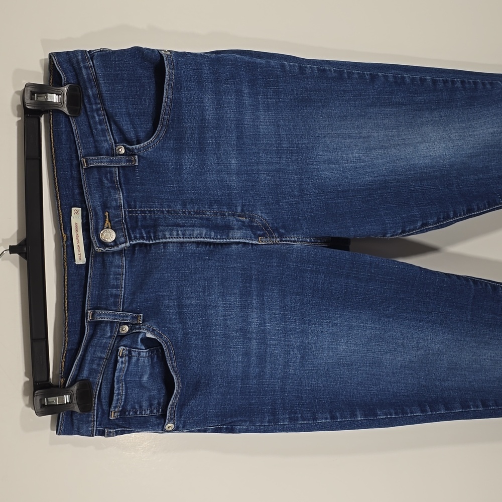 {Levi's} Womens Mile High Super Skinny Jeans - Size 32/14 - Picture 3 of 10